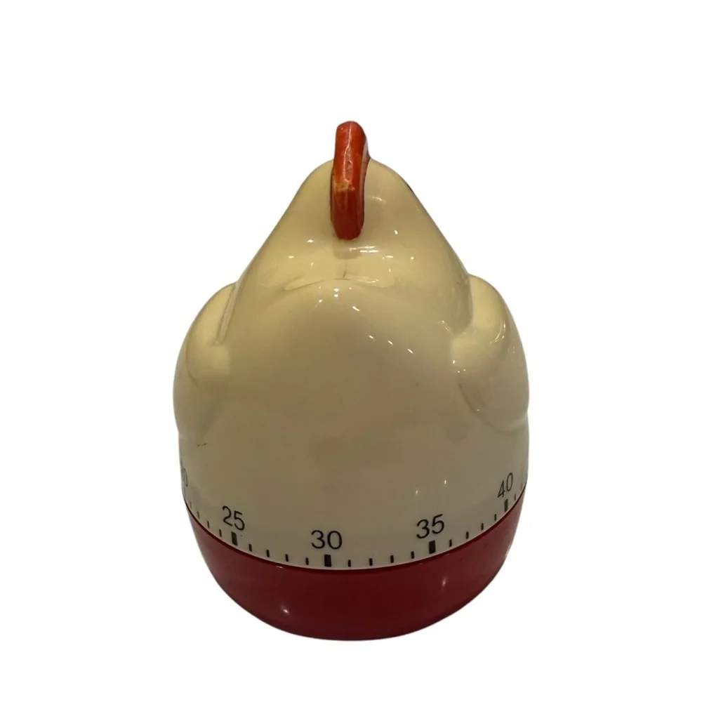 Chicken VTG. Kitchen Timer Mechanical 60 Minute Wind Up Farmhouse Decor (Broken)